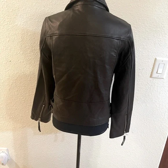 Heartloom Women’s Black 100% Lambskin Leather Jacket Size M - Picture 10 of 12